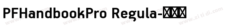 PFHandbookPro Regula字体转换